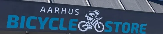 Skiltet Aarhus Bicycle Store over værkstedet på Oddervej 174 i Højbjerg